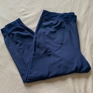 Navy Scrub Joggers